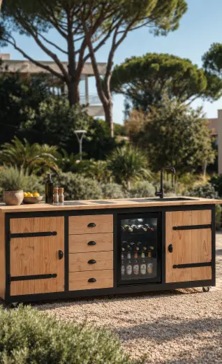 Outdoor Kitchen with Sink