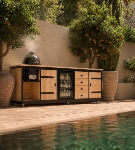 Outdoor Kitchen with Kamado